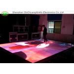 P8.928 full color customised interactive led floor tile screen, interactive dance floor without moire effec for sale