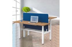 China 2 Person Adjustable Workstation Desk Electric Sit Stand Automatic Lifting supplier
