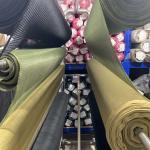 Camouflage Cloth Fabric Canvas Net Knit PU Coating Fabric Green Webbing