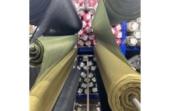 China Camouflage Cloth Fabric Canvas Net Knit PU Coating Fabric Green Webbing supplier