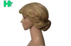 China Dark Blonde Short Synthetic Wigs Full Lace With Short Ponytail Wigs supplier
