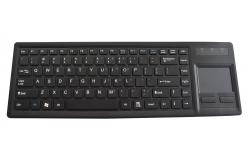 China USB PS2 86 Keys Plastic Industrial Keyboard With Ruggedized Touchpad supplier