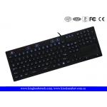 On / Off Switch Silicone Laptop Keyboard 106 Keys Adjustable Brightness for sale