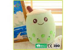 China OEM Bubble Tea Plush Pillow With Embroidered Emoji supplier