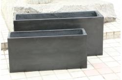 China Rectangle Reinforced Clay Planter For Flower And Green Plant Arrangement supplier