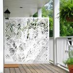 Aluminum Metal Laser Cut Privacy Screen Panels 8mm Thickness Customized for sale