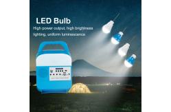 China 6000Mah Battery 6V Solar Home Lighting System 250mm With Radio Bluetooth MP3 supplier