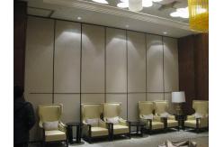 China Restaurant Folding Sound Proof Partitions with Sliding Track Wheels / Aluminium Frame supplier
