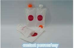 China Custom liquid bags with spout , reusable liquid sachet packing 250ml supplier