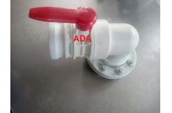 China 3'' Butterfly Flexitank Valve L Shape Ibc Container Valves PP Material supplier