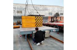 China 40 Tons Wireless Remote Control Rail Transfer Trolley For Molds Handling supplier