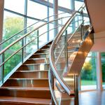 Compact Stainless Steel Handrails with 10mm Side Thickness for Glass Railings for sale