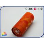 Orange Special Paper Packaging Tube With Embossing God Hot Stamping Printing for sale