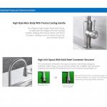High Arch PEX Hose Touch Free Kitchen Faucet OEM Moveable Sink Tap
