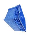 PE Nestable 23.6X15.7' Plastic Turnover Crate Ergonomic Handles For Port for sale
