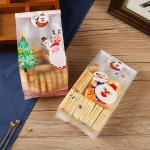 Transparent Side Gueest Pouch Christmas Packaging Bag For Candy Gummies Cookies Snack for sale