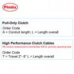 Pull - Only Clutch Control Cable , Industrial  Mechanical Custom Control Cable