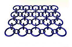 China Stainless Steel Chain Braid Metal Ring Mesh For Security Areas Background supplier