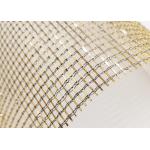 Weave 0.5mm Decorative Copper Mesh Architectural Wall Cladding Laminated Glass Art for sale