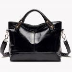 Single Shoulder Retro Oil Wax Leather Womens Tote for sale