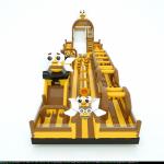 Bee Inflatable Obstacles Course Yellow Brown With Big Slides for sale