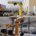 Pilar Mounted Jib Crane 0.25ton 1ton 2ton 3ton 5ton With Remote Control for sale