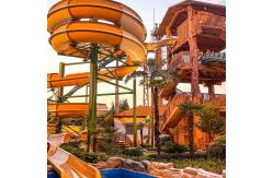 China Outside Fiberglass Water Park Equipment Water Pool Slides Entertainment supplier