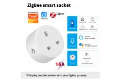 China Tuya 3.0 Zigbee Smart Socket UK Plug Realizes Smart Wifi Bulb Socket supplier