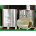 White And Brown Paper Plastic PE Coated Paper 50gsm To 350gsm Food Box Material for sale