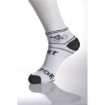 White / Black Unisex Nylon Running Socks For Adults / Children Make To Order for sale