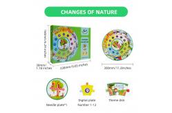 China Large Pieces Round Jigsaw Puzzles Biological Learning About Nature Change supplier