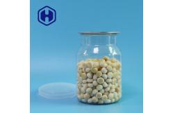 China Custom 510ml Clear PET Can For Nuts packing Easy Open And Bring supplier