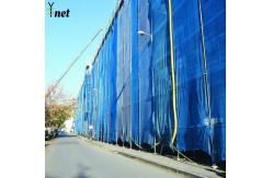 China HDPE / PE / Nylon / Plastic Fireproof Mesh Netting Dust Proof Blue Debris Netting supplier