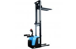 China Motorized Electric Stacker Lift 5500mm Hight PLC Control  Automatic electric reach stacker supplier