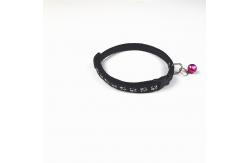 China PP Small Dog Adjustable Collar Printed Foot Print With Bell Patch supplier