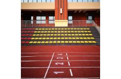 China 13mm PU Glue Mix SBR Rubber Particle Running Track Surface Eco-Friendly supplier