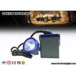 6.6Ah Battery Brass Miners Rechargeable Led Headlight with Blue PC Bezel 10000lux Main LED for sale