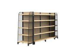 China Wooden 1800mm Gondola Shelving Stand Display Rack Supermarket Gondola Shelves supplier