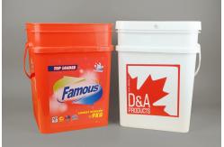 China 25*17*15.8cm Clear Food Grade Square Plastic Bucket With SGS Approval supplier