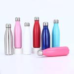 17oz Stainless Steel Water Bottles Vacuum Insulated Water Bottles Double Walled Powder Coated Reusable Metal Sports Water Bottles Keep Drinks Hot And Cold Sky Light Blue for sale