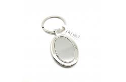 China Zinc Alloy Metal Keychain Holder for Silver Keychains and Long-Lasting supplier
