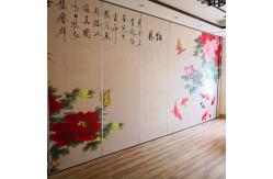 China Customized Movable Wall Folding Partition Walls Painted Different Pictures supplier