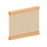 Metal Coil Drapery For Hotel Ceiling , Fireplace Metal Mesh Curtain 1mm x6mm Hole for sale