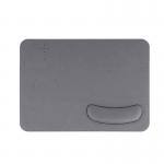 Custom Logo PU Leather Mouse Pad Wireless Charger With Wrist Rest