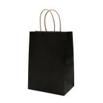 Uncoated 100gsm - 150gsm Handle Paper Bags 8 Color Flexo Printing for sale