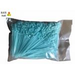 Blue Colored Cable Ties , Environment Friendly Locking Cable Ties 4.7 Inch 120mm Length for sale