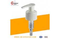 China Gold White Hand Lotion Pump Dispenser Ribbed 1.3cc supplier