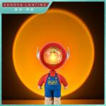 20cm ABS Silicone Robot Projector Night Light For Kids
