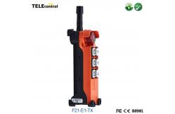 China telecontrol 6 single speed pushbuttons crane remote controller A21-E1 Transmitter supplier