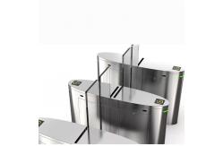 China Glass Optical Sliding Turnstile 4 Pair Infrared Sensors Anti Intrusion Anti Trailing supplier